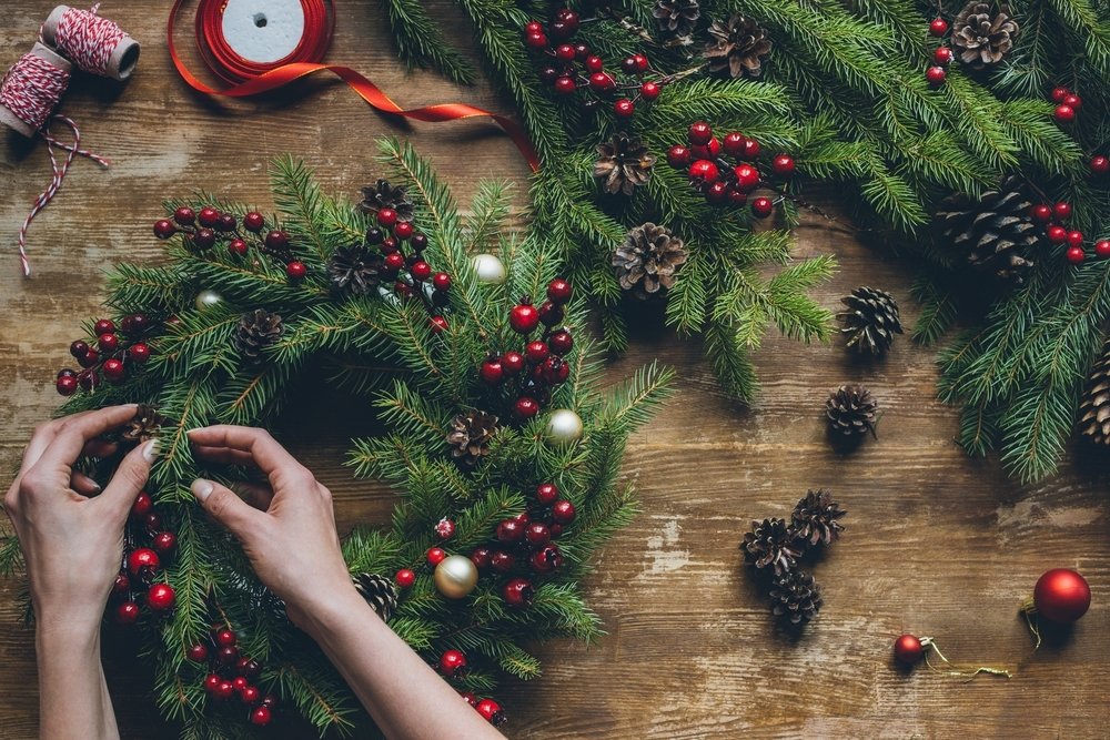 Fabriquer une couronne de Noël soi-même Fabriquer une couronne de Noël soi-même