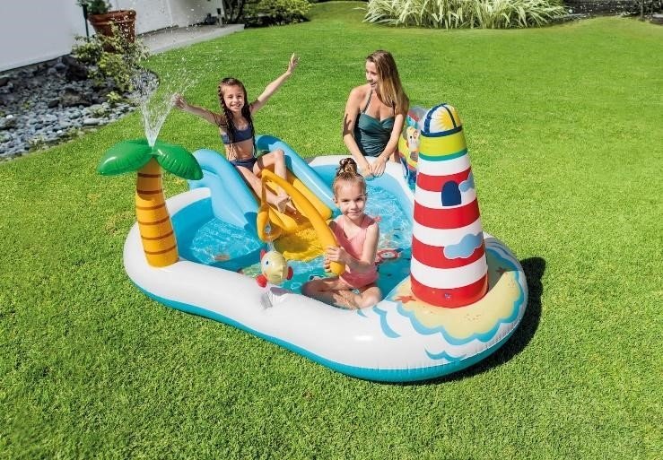 Piscine pour enfants - Piscine gonflable avec pompe à air Piscines