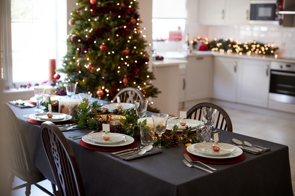 Décoration verte pour la table de Noël Famiflora ouvert 7/7