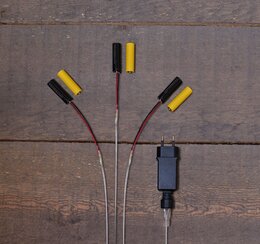 Aanloopsnoer 2xAAA trafo 3,2V 4m