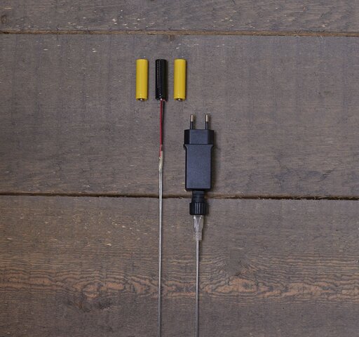 Aanloopsnoer 3xAAA trafo 4,5V 4m