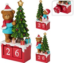 Adventskalender Beer H24cm 2ass