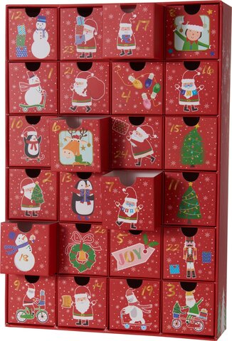 Adventskalender rood
