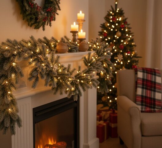 Alpha Frost garland PE l170cm d25cm - afbeelding 2