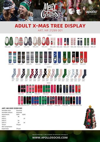 Apollo adult x-mas tree asst - afbeelding 1