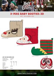 Apollo babies x-mas booties asst4