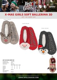 Apollo girls X-mas ballerina booties 3D ass