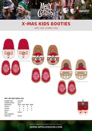 Apollo kids x-mas booties asst3