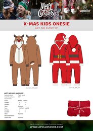 Apollo kids X-mas onesie teen
