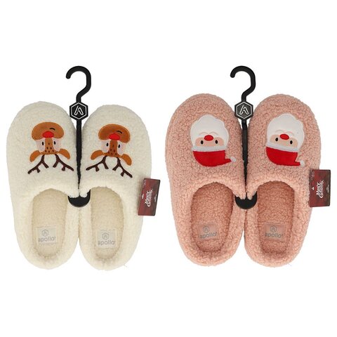 Apollo ladies x-mas home slippers asst1 - afbeelding 2