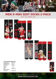Apollo men x-mas sexy socks 2-pack asst 2 - afbeelding 15