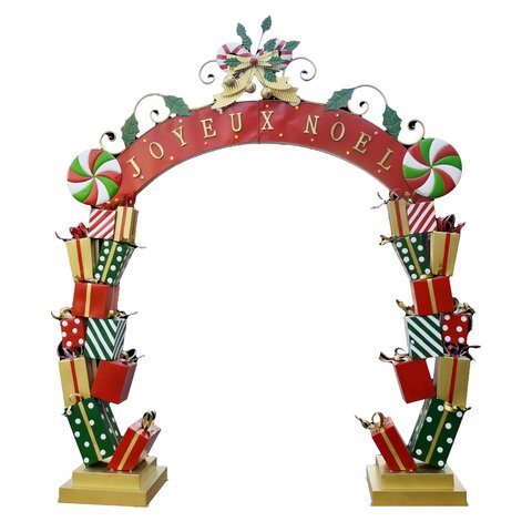 Arche H300cm Joyeux Noël avec cadeaux