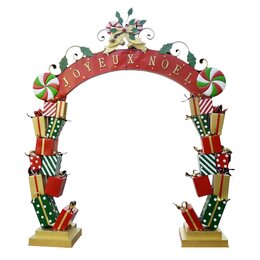 Arche H300cm Joyeux Noël avec cadeaux
