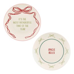 Assiette D20cm Sofia rouge vert 2ass