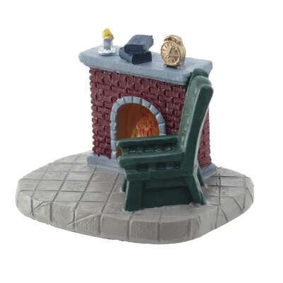 auto met kerstboom/open haard - afbeelding 1