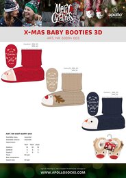 baby knitted booties x-mas - image 1