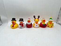 Badeend Kerst D8cm 6ass
