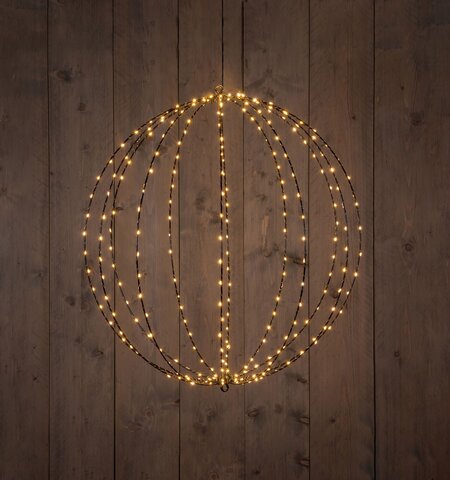 Bal D60cm 288Led zwart classic warm