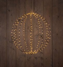 Bal D60cm 288Led zwart classic warm
