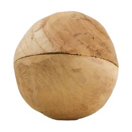 Bal teak Ø8x8cm