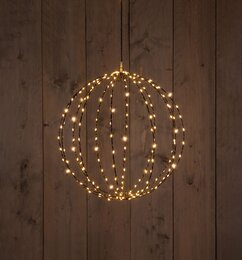 Bal zwart D40cm 192Led classic warm