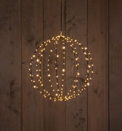 Bal zwart D50cm 216Led classic warm