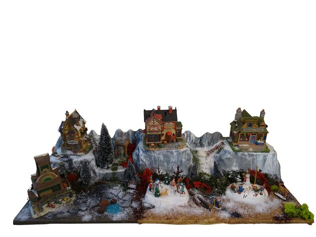 base village de noel full colour longhorn 120x22cm - image 2