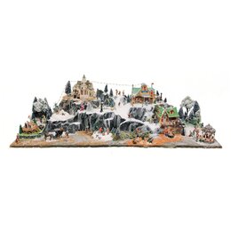basis kerstdorp bergdorp 120x40cm - afbeelding 2