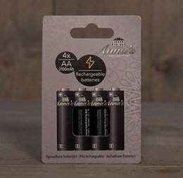 Batterijen oplaadbare AA 2100MAH 4pack