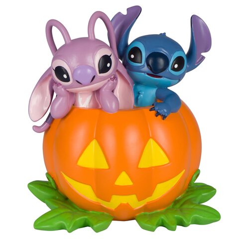 Beeld 3D Stitch & Engel Halloween