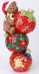 Beer op kerstballen 36cm