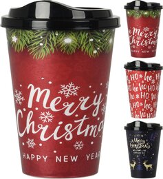 Beker koffie 500ml Kerst 3ass