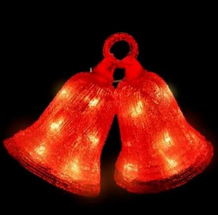 Bel 27x14x21cm buiten met licht - rood