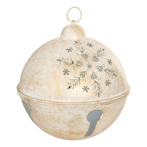 Bel D52cm buiten metaal wit