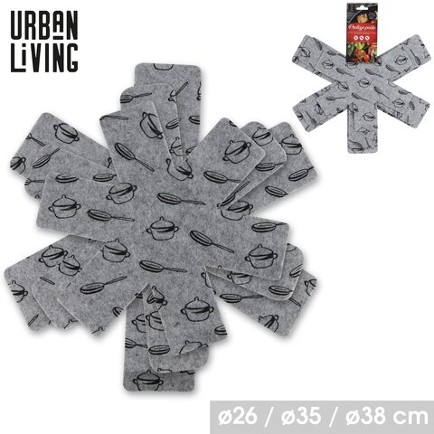 Beschermer voor potten en pannen D26/D35/D38cm - 3 stuks