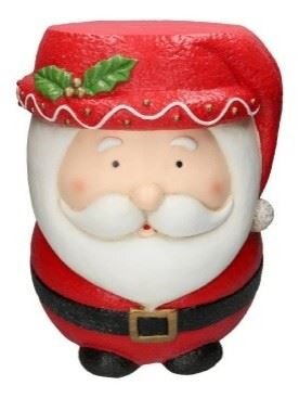 Bijzettafel Kerstman D27/36xH44cm rood