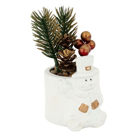 Bloempot D5xH12cm Kerst 4ass