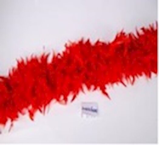 Boa rode pluimen 155cm - afbeelding 1