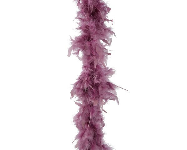 Boa veer 10x184cm vintage roze