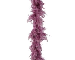 Boa veer 10x184cm vintage roze