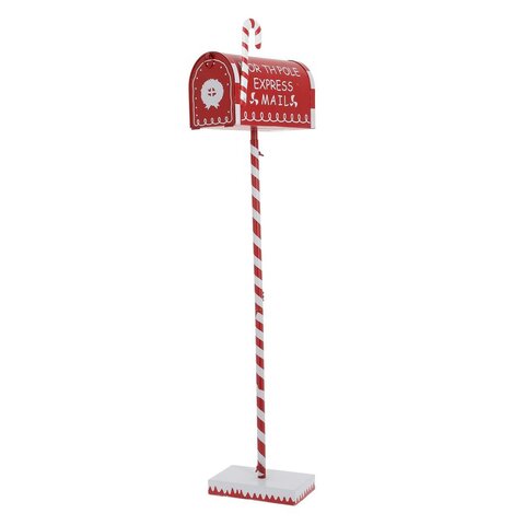 Boîte aux lettres 27x100cm métal rouge