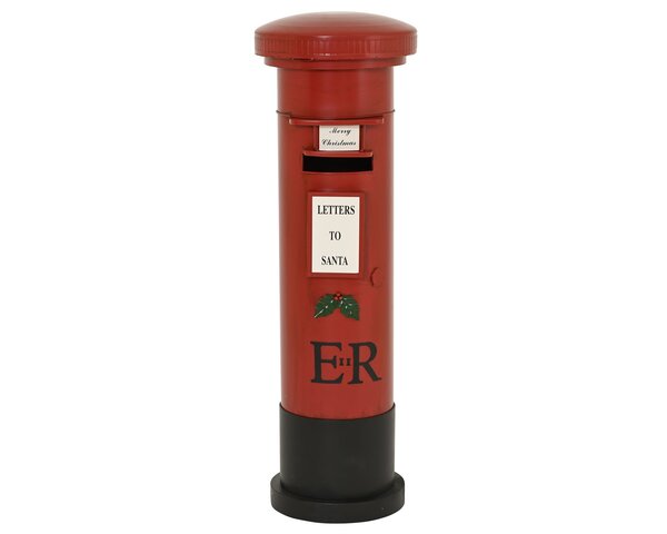 Boîte aux lettres 38xH123cm fer rouge