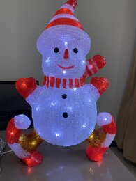 Bonhomme de neige extérieur 60L H50cm - image 2