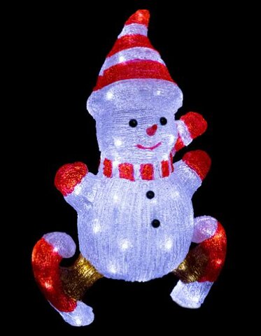 Bonhomme de neige extérieur 60L H50cm - image 1