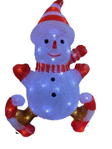 Bonhomme de neige extérieur 60L H50cm - image 3