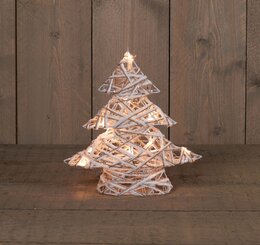 Boom 10Led warm wit jute H30cm Timer