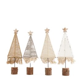 boom met franjes op voet 12,5x5x36,5cm