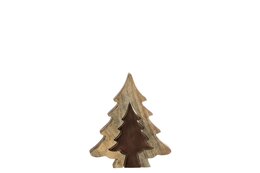 Boom puzzle 19,5x16,5x2,5 hout - bruin/naturel