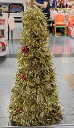 Boom tinsel 48cm - goud
