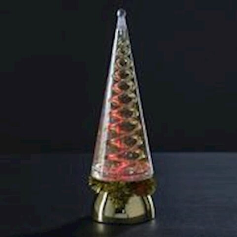 BOUGIE SAPIN CONIQUE OR LED+